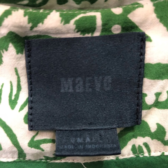 Maeve Sold At Anthropology Green Floral Blouse S - Picture 4 of 5